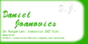 daniel joanovics business card